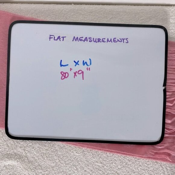 Vintage Pendleton Pink 100% Virgin Wool Long Scarf With Fringe - Picture 4 of 16